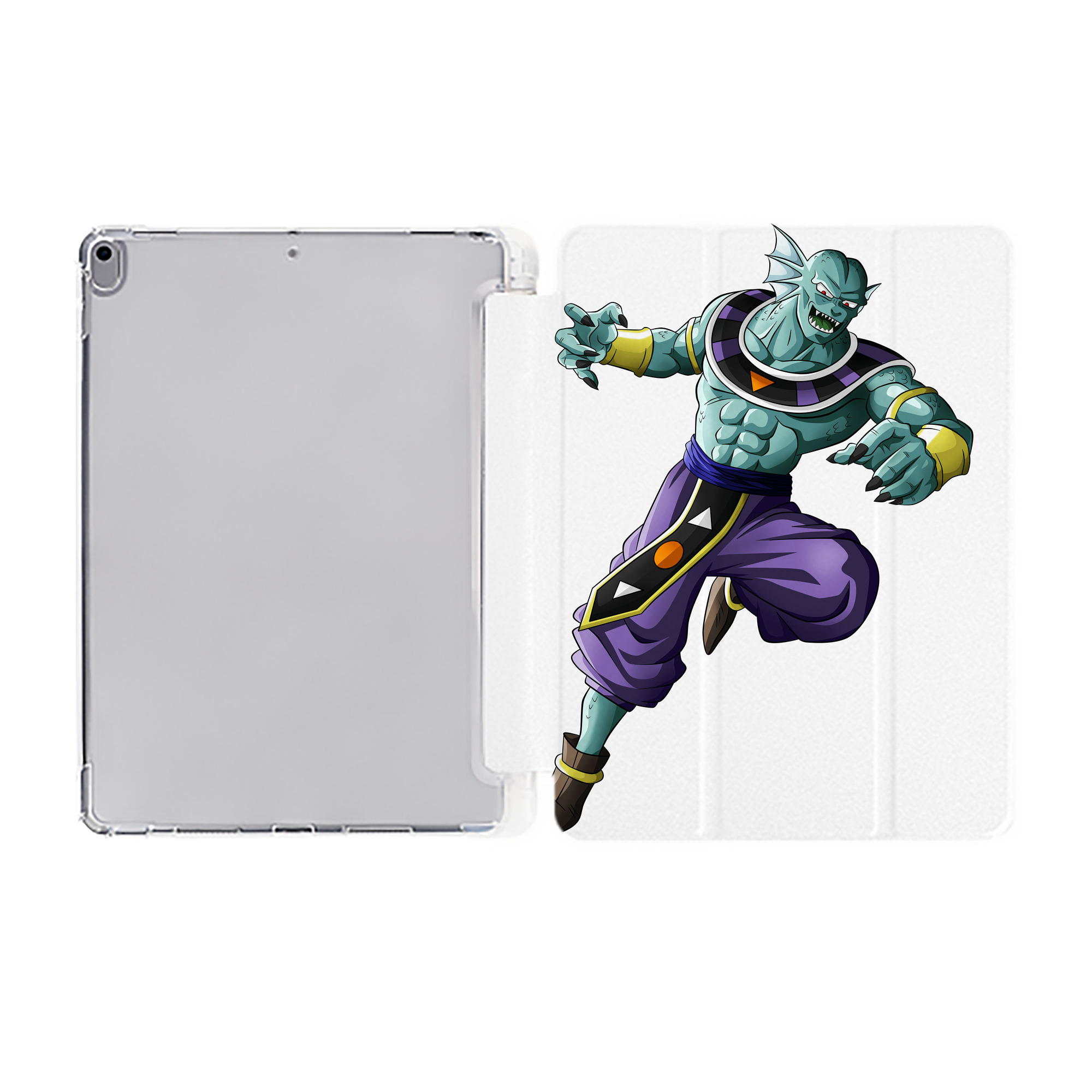 （画像用） ドラゴンボール DRAGON BALL IPad ケース ペン収納付き 三つ折りスタンド PUレザー×シリコン 対応機種9.5/10.5/10.9インチ